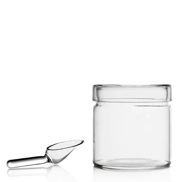 Piuma Sugar Pot with Glass Spoon