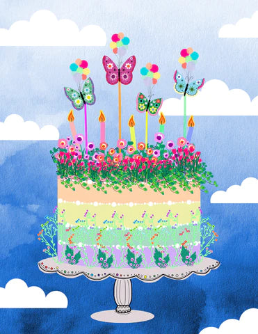 Butterfly Cake Card