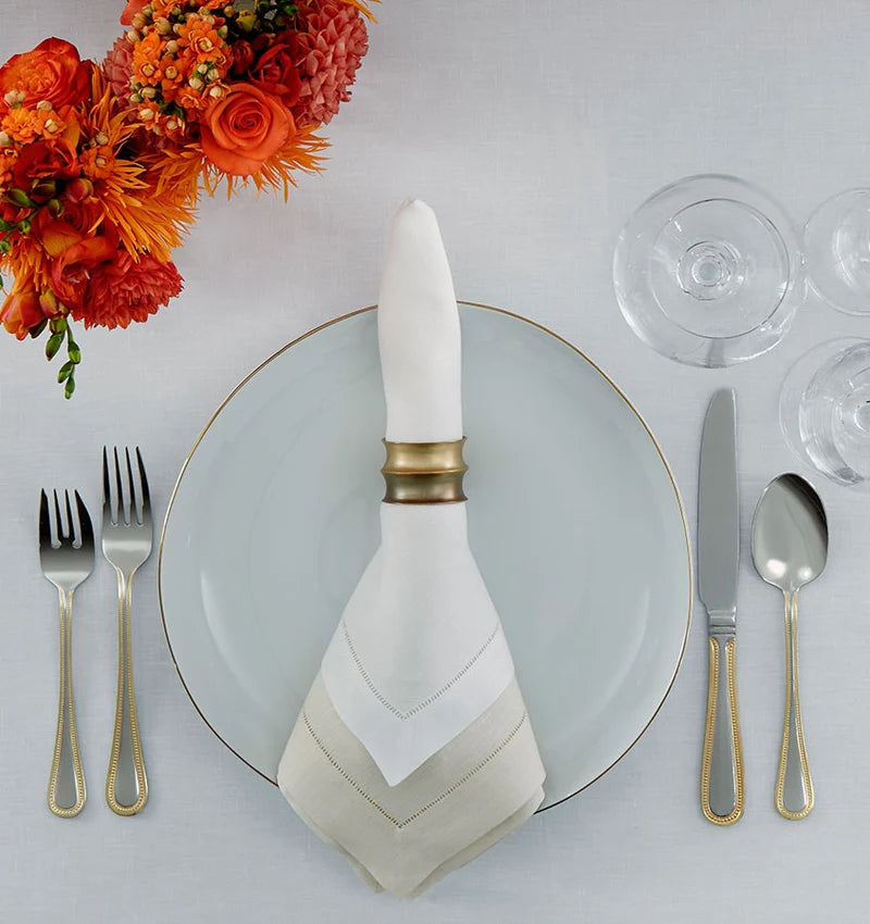 Sferra Classico Linen Dinner Napkins - Thumbnail 3