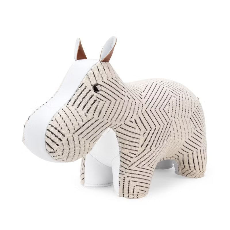 Razzle Dazzle Hippo Bookend