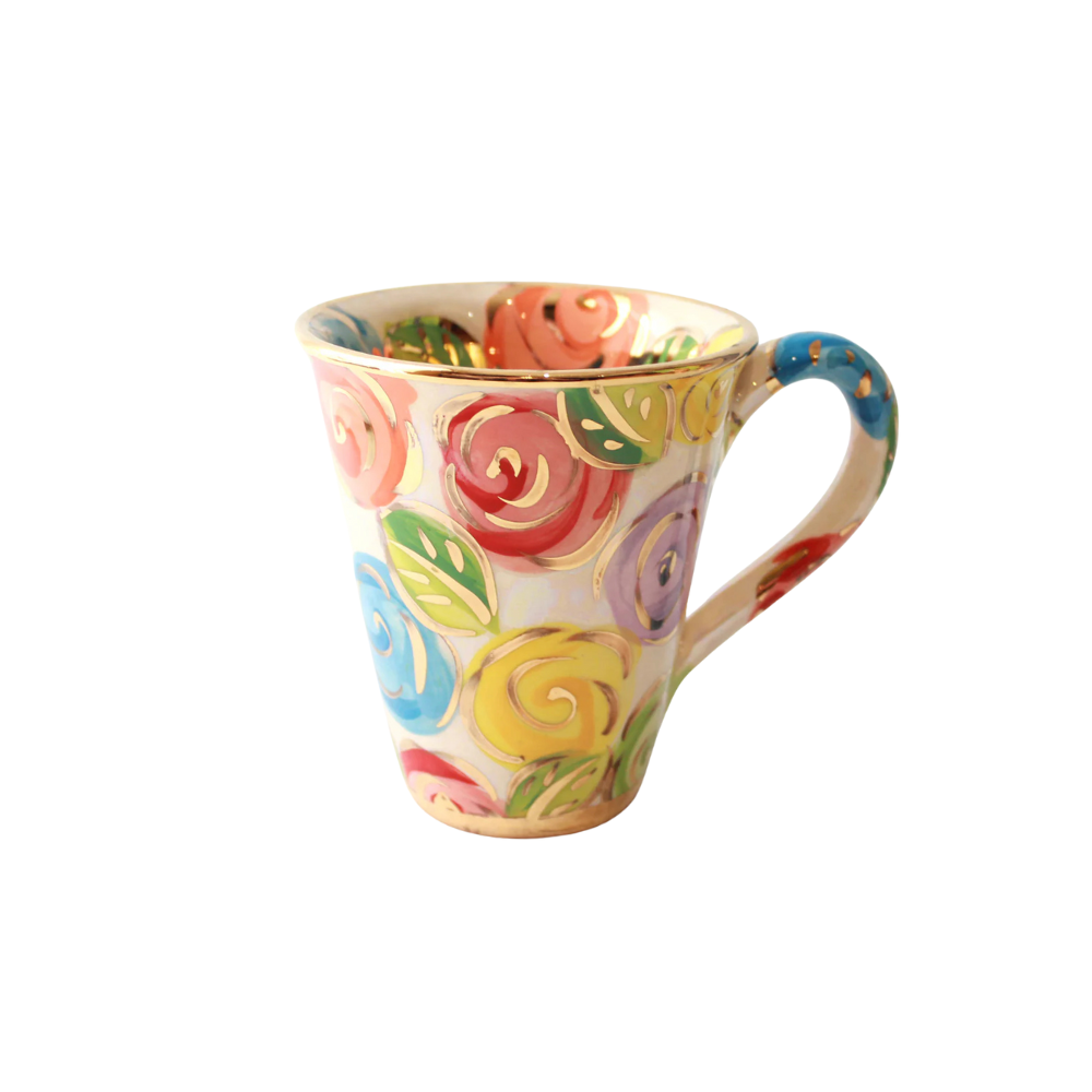 Pastel Block Rose Mug