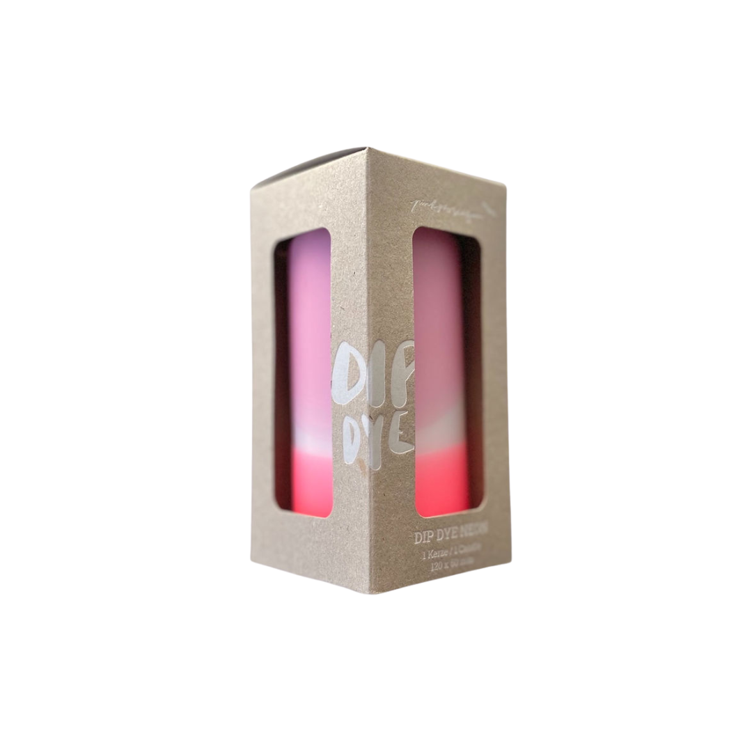 Dip Dye Neon Dirty Love Candle