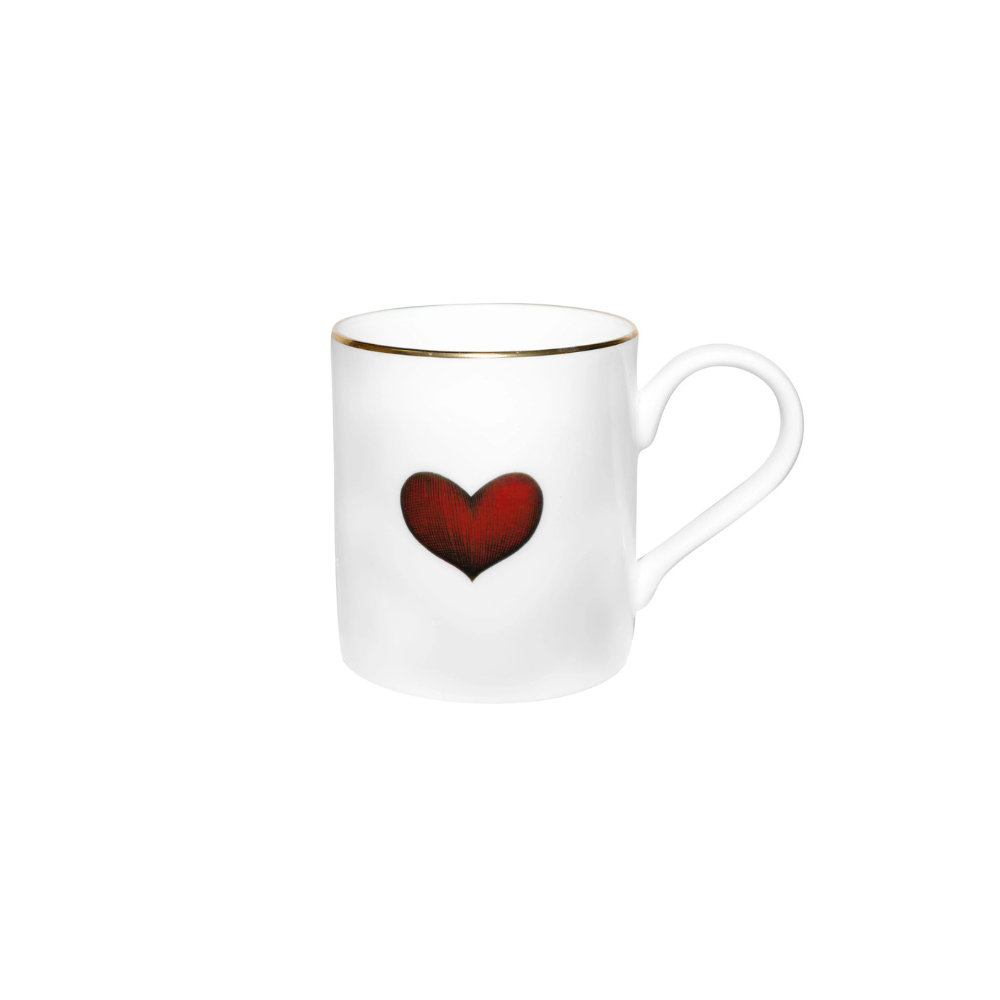 Red Love Heart Majestic Mug