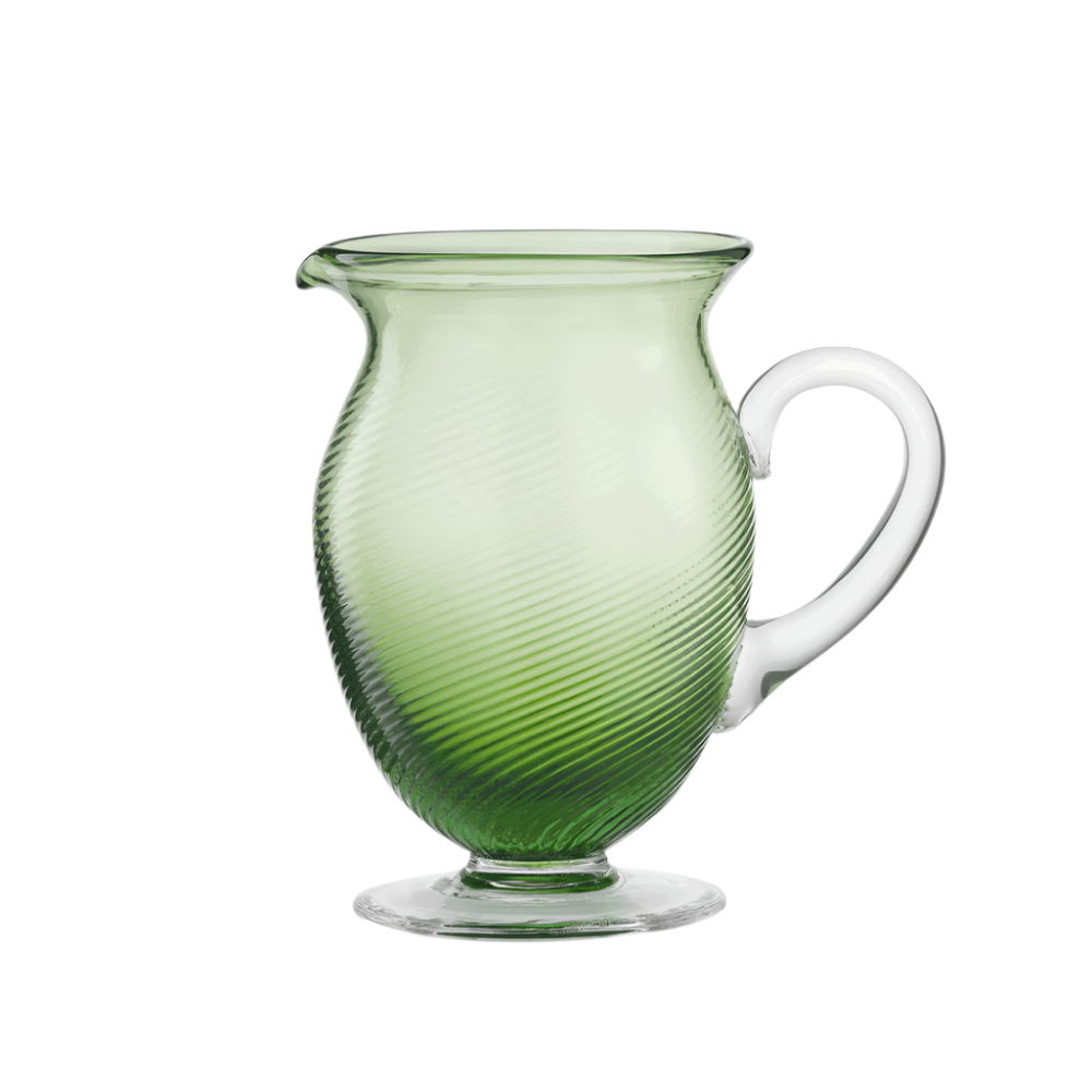 Twisted Green Pitcher 3/62