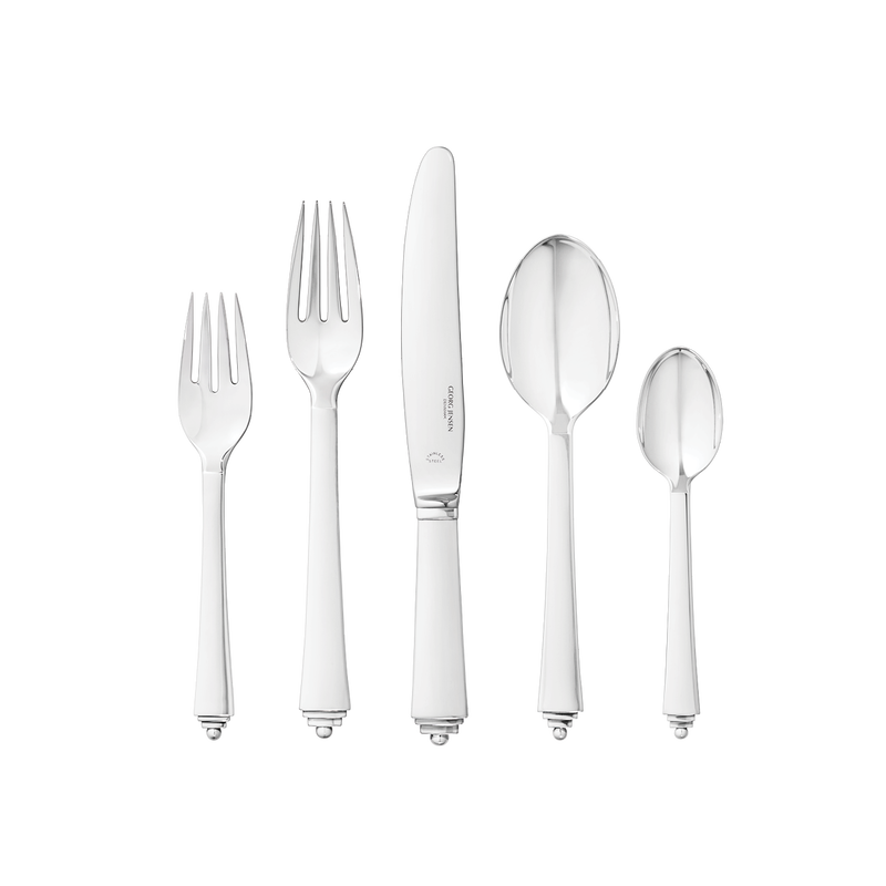 Pyramid Sterling Silver Flatware, 5PPCS